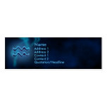 Mystic Zodiac - Aquarius Business Card Templates