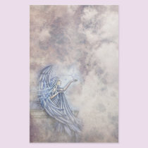 Mystical Angel with Star Stationary stationery