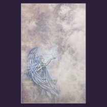 Mystical Angel with Star Stationary stationery