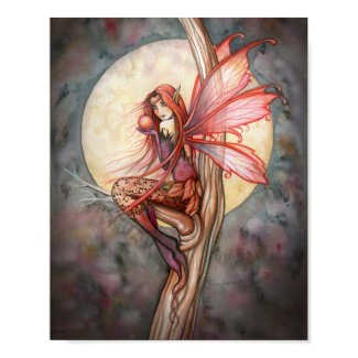 Mystical Autumn Fairy Poster print