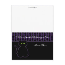 Mystical Black Cat Tischaufsteller postkarten by 13BlackCatsDesigns Mystical Black Cat Tischaufsteller postkarten