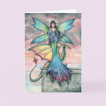 Mystical Fairy Dragon Card Notecard