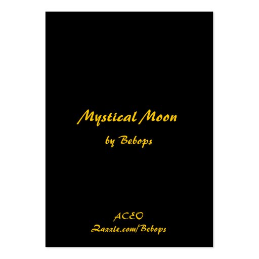 Mystical Moon ATC Business Card (back side)