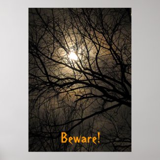 Mystical Moon Halloween Poster