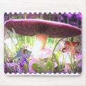 Mystical Mushroom Mousepad by deesbasenjis Mystical Mushroom Mousepad