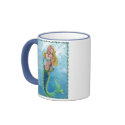 Mystical Ocean Siren Mermaid Coffee Cup Mug by greerdesign Mystical Ocean Siren Mermaid Coffee Cup Mug