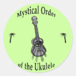 Mystical Order of the Ukulele Round Sticker