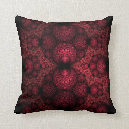 Mystical Red Pattern Lumbar n Throw Pillows Zazzle