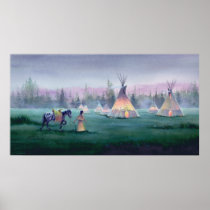 MYSTICAL TIPI by SHARON SHARPE Poster