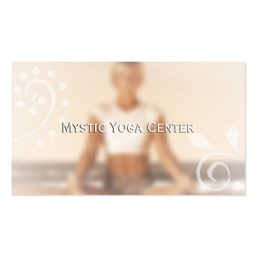 Mystical Yoga {alt} Business Cards (front side)