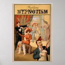 Mystifying Hypnotism VAUDEVILLE Poster