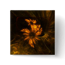 Mystique Garden Abstract Art Button (square)