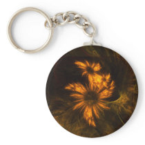 Mystique Garden Abstract Art Keychain