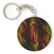 Mystique Jungle Abstract Art Keychain
