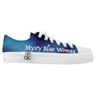 Mysty Blue Woman Lo Top Printed Shoes