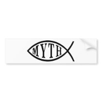 Myth Fish bumper stickers
