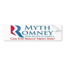 Myth Romney Bumper Stickers