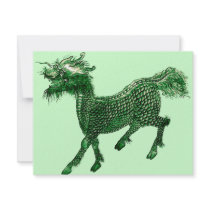 Mythical Beast *Green Dragon Design* invitations by MidnightDreamer Mythical Beast *Green Dragon Design* invitations