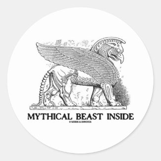 Mythical Beast Inside (Griffin / Gryphon) Sticker
