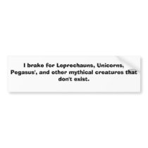 mythical bumper sticker bumper stickers