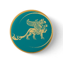 Mythical Gryphon Seal buttons