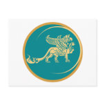 Mythical Gryphon Seal Postcards