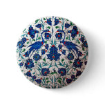 Mythological Heron Bird Design Tile Art Buttons