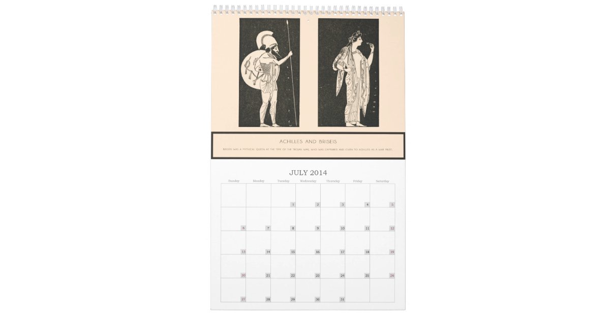 Mythology 2014 Calendar Zazzle