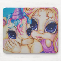 Mythology Unicorn Fantasy Babies Mouse Pad mousepads