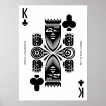 Mythos Chronos King of Clubs Print