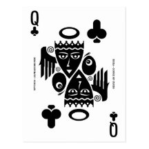 Mythos Rhea Queen of Clubs Postcard
