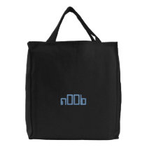 n00b embroidered bags
