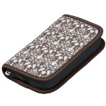 N1ki's Damask Pattern Brown And White Folio Planners