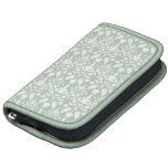 N1ki's Damask Pattern Mint Green And White Folio Planners
