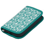 N1ki's Damask Pattern Turquoise And White Organizer