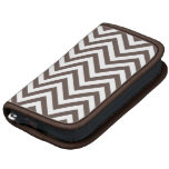 N1ki's ZigZag Chevron Pattern Brown And White Folio Planner