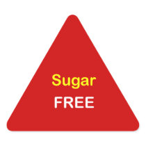 n72 - Food Label ~ SUGAR FREE. Sticker