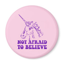 N.A.U.B Not Afraid To Believe Unicorn Magnet