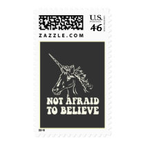 N.A.U.B Not Afraid To Believe Unicorn Postage Stamp