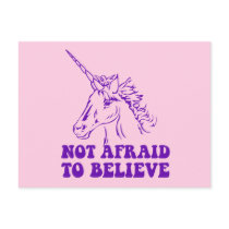 N.A.U.B Not Afraid To Believe Unicorn Postcards
