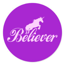 N.A.U.B Unicorn Believers Round Stickers