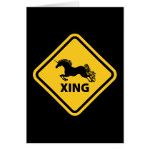N.A.U.B Unicorn Crossing Sign cards