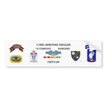 N COMPANY RANGERS VIETNAM BUMPER STICKER