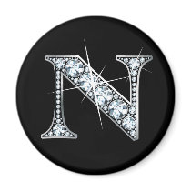 "N" Diand Bling Magnet
