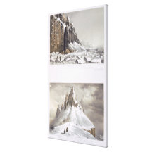 N.E. Cape of America and part of Leopold Island (t Stretched Canvas Print