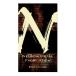 N Flame Monogram Business Card
