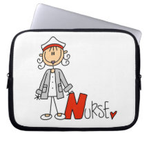 N is for Nurse Laptop Sleeve