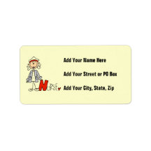 N is for Nurse Personalized Address Labels