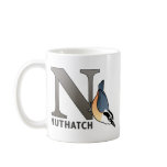 N is for Nuthach Classic White Mug