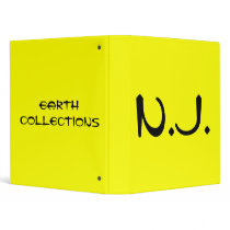 N.J. EARTH COLLECTIONS BINDERS